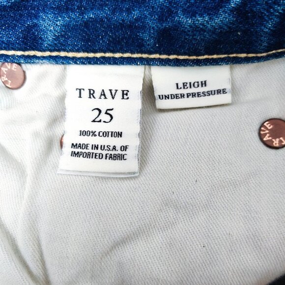 Trave Leigh Denim Mini Skirt in Under Pressure Blue 25 - Picture 5 of 5